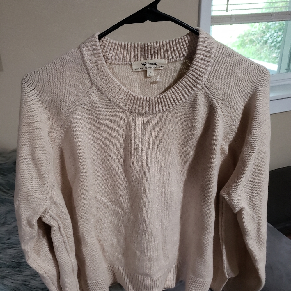 Madewell NWOT recycled cashmere sweater